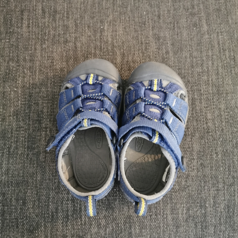 Keen Kids Blue and Yellow Closed-Toe Sandals